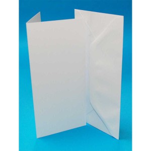 DL White Cards and Envelopes