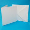 8 x 8 Scalloped White Card and Envelopes