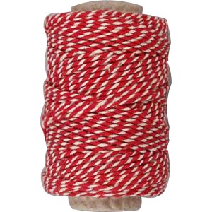 Cotton Cord thickness 1.1 mm red/white 50m