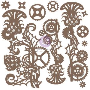 Finnabair - Decorative Chipboard -  Mechanical Thistle