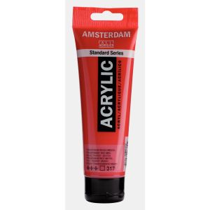 Transparent Red Med - Amsterdam Standard Series Acrylic 120ml - 317