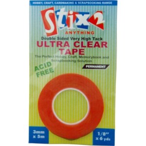 Stix2 - 3mm x 5m Ultra Clear Tape
