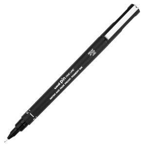 Uni-ball - Pin Fineliner - Black - 01