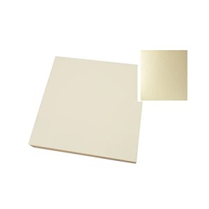 Craft UK -  12 X 12 Inch 300 GSM Card – Ivory Linen - 20 Sheets