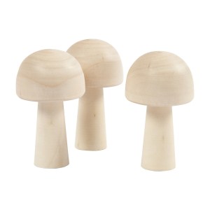 Wooden Mushroom - Small pack of 3