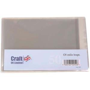 Craft UK - C6 Cello Bags 50 pck