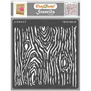 Craftreat - Stencil 6 x 6 - Woodgrain