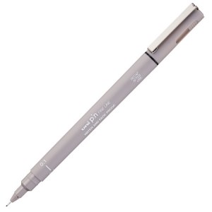 Uni-ball - Pin Fine Liner - Light Grey - 01