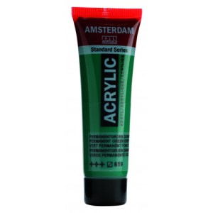 Permanent Green Deep - Amsterdam Standard Series Acrylic 20ml - 619