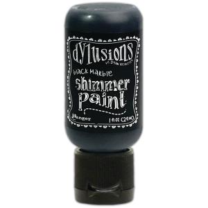 Dylusions - Shimmer Acrylic Paint - Black Marble