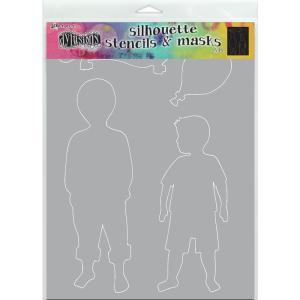 Dylusions Stencil - 9"X12" - Otis