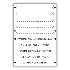 Julie Hickey Designs - Stitched Banner & Sentiment - Stamp Set