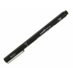 Uni-ball - Pin Fineliner - Black - 02