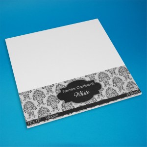 Craft UK - 12 X 12 White Premier Card 20 pck