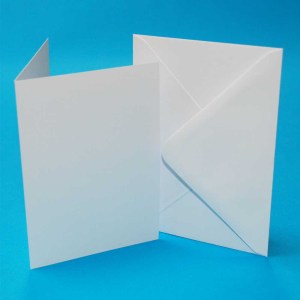 Craft UK - 5 x 7 White Cards & Envelopes 50 pck