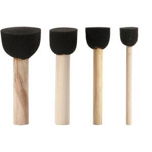 foam stencil brushes x4