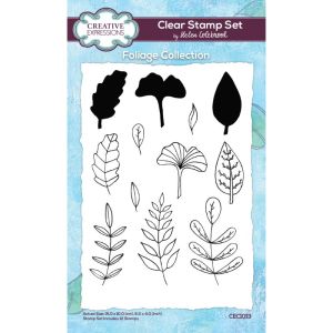 Creative Expressions Helen Colebrook -Foliage Collection - 6 in x 4 in Clear Stamp Set