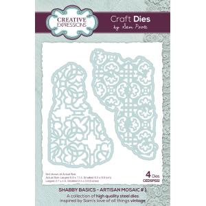 Creative Expressions - Sam Poole - Shabby Basics Artisan Mosaic #1 Craft Die