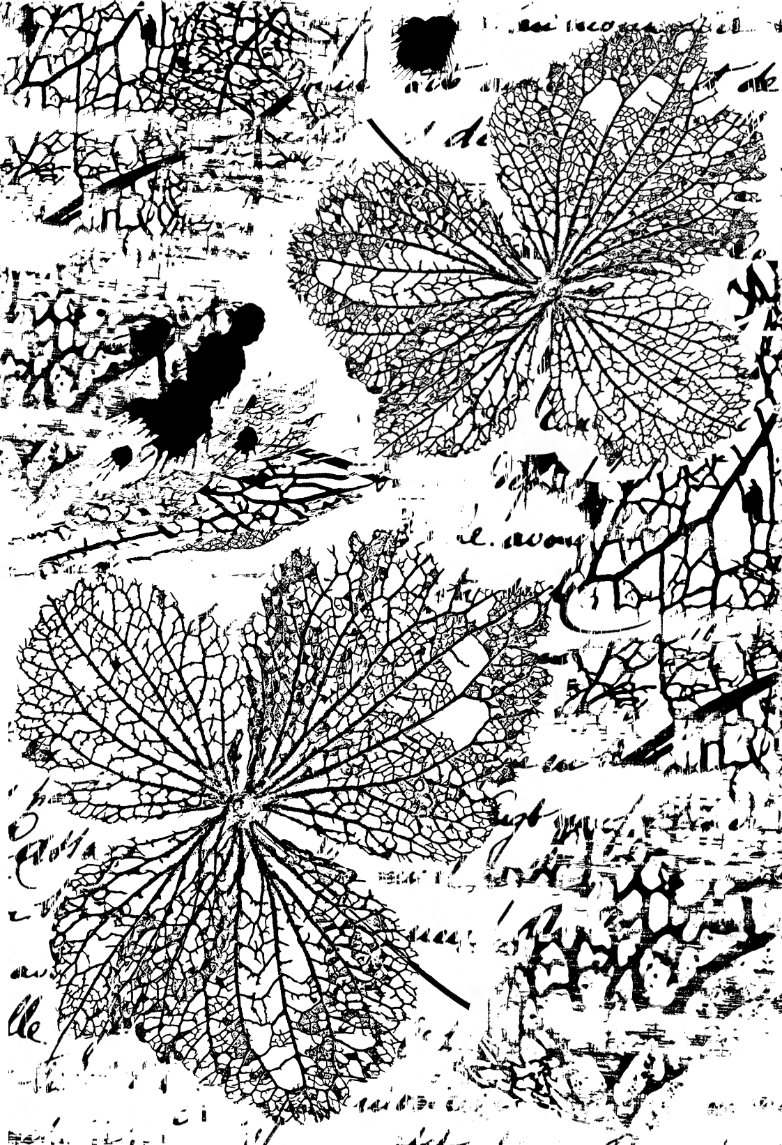 Creative Expressions - Sam Poole - Nature's Fragments 4 in x 6 in Pre-Cut Rubber Stamp - Image 2