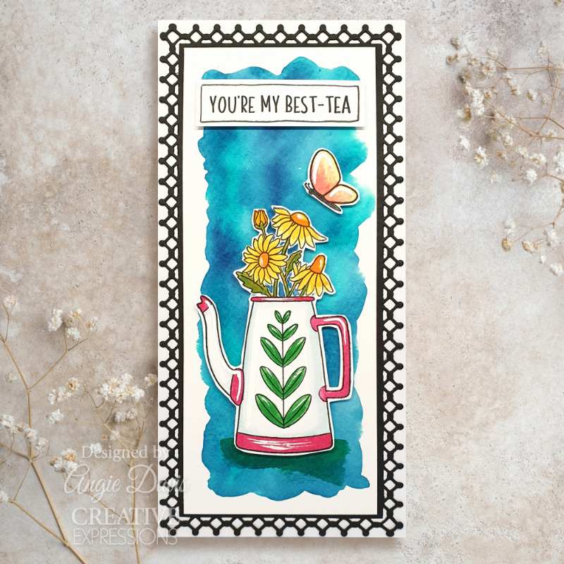 Creative Expressions - Jane’s Doodles - Tea-riffic - 6 in x 8 in Clear Stamp Set - Image 2