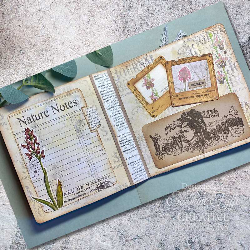 Creative Expressions - Taylor Made Journals - Garden Trellis - 6 in x 6 in Stencil 1 - Image 8