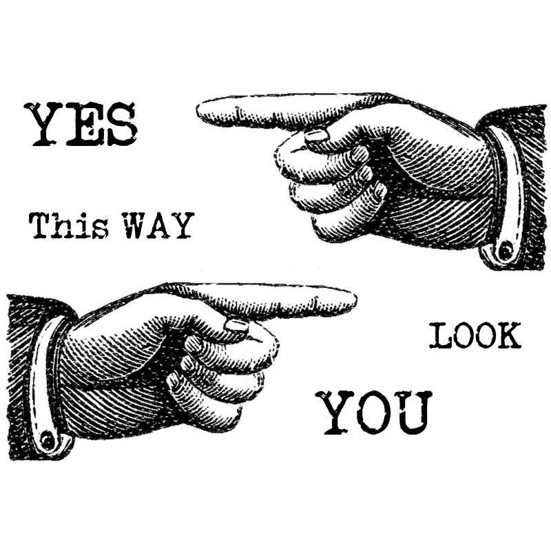 Woodware - Clear Singles -This Way 3 in x 4 in Stamp - Image 2