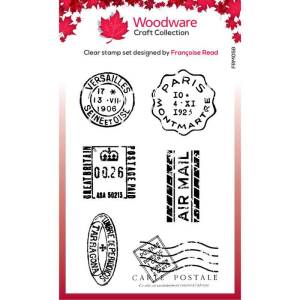 Woodware - Clear Singles - Mini Postmarks 3 in x 4 in Stamp
