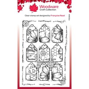 Woodware - Clear Singles - Nine Tags - 4 in x 6 in - Stamp