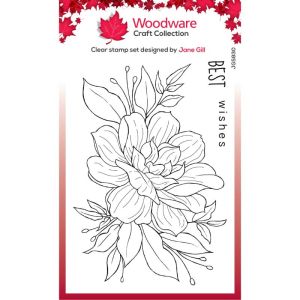 Woodware - Clear Singles - Gardenia 4 in x 6 in Stamp