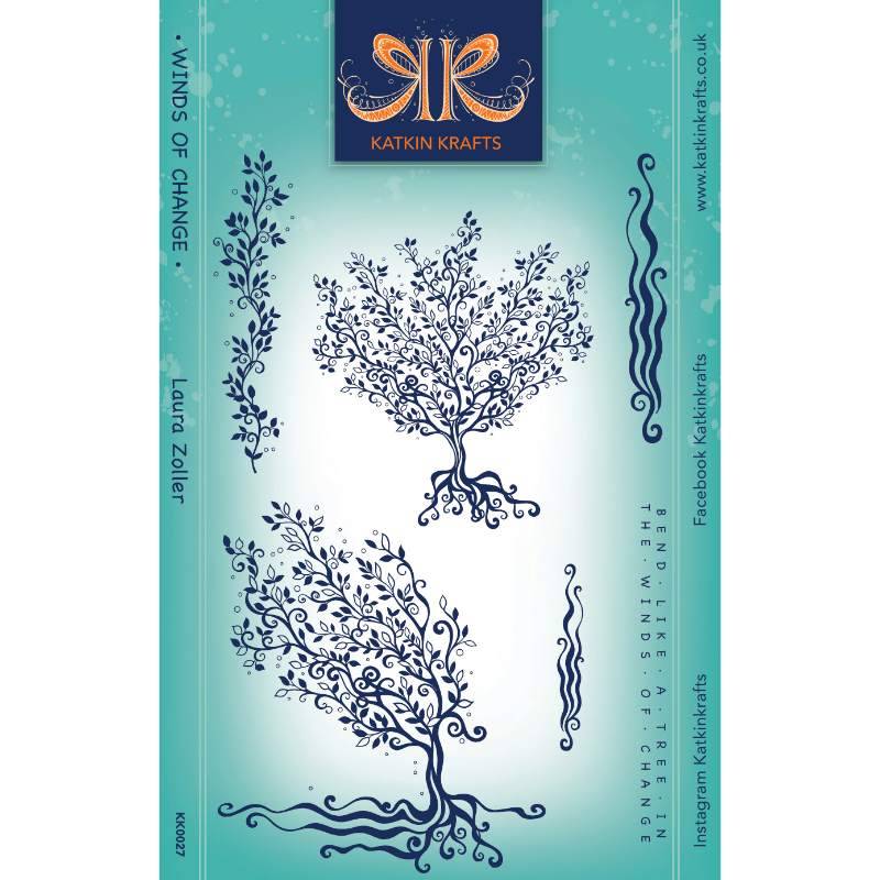 Katkin Krafts - Winds Of Change - 6 in x 8 in Clear Stamp Set - Image 2