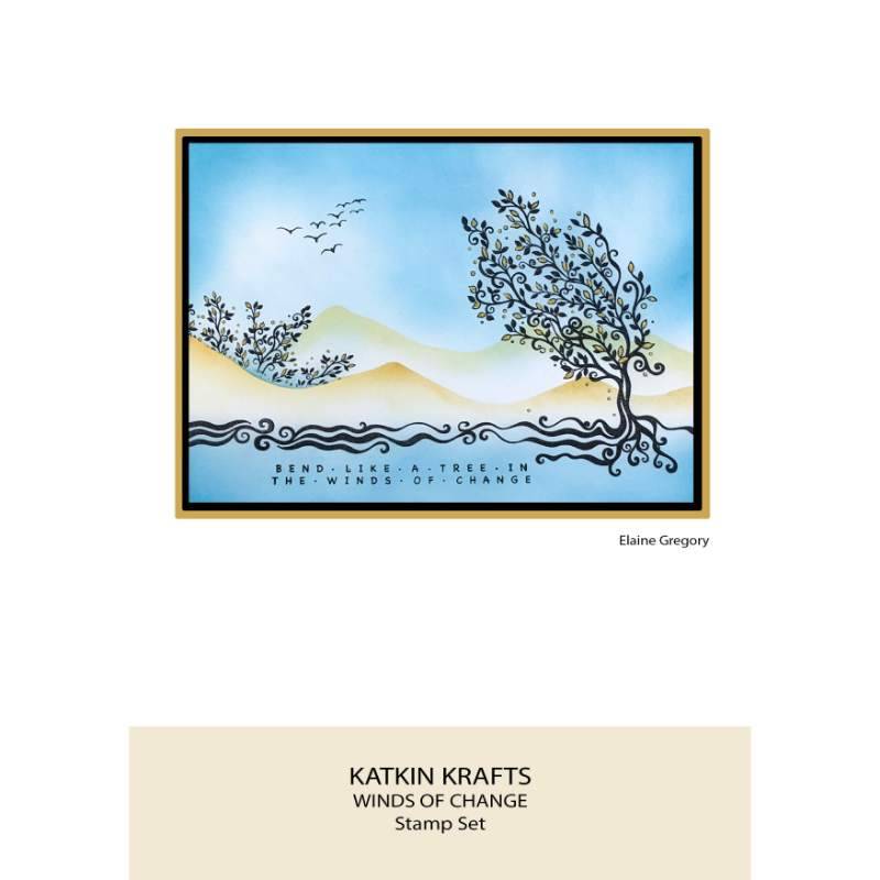 Katkin Krafts - Winds Of Change - 6 in x 8 in Clear Stamp Set - Image 5