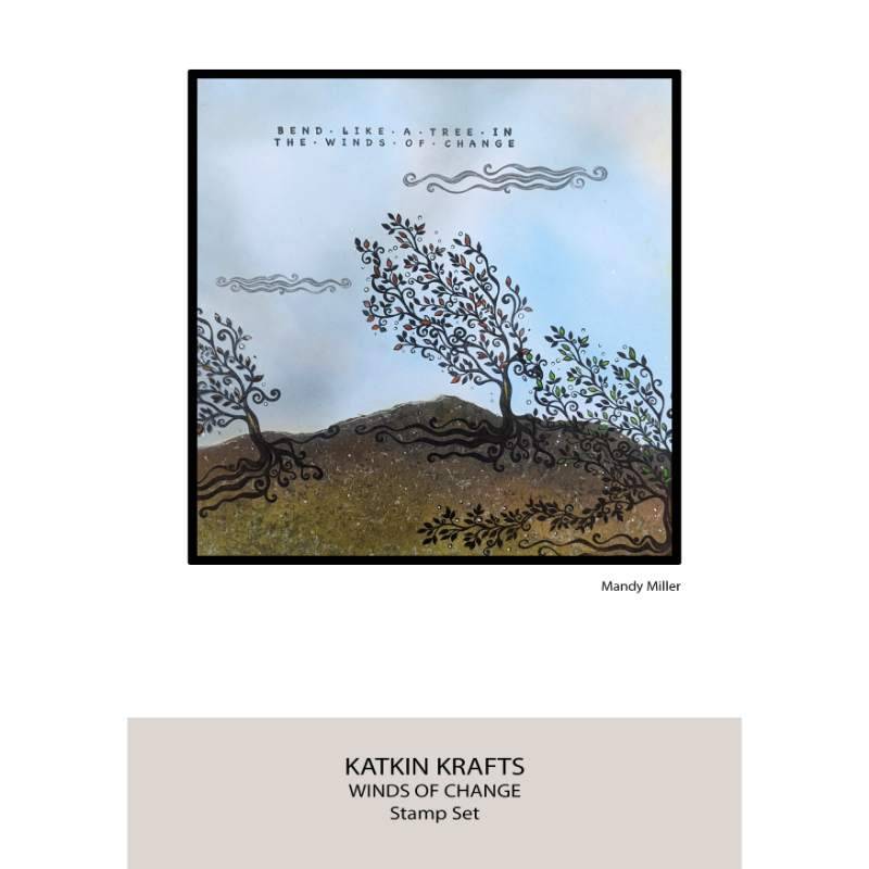 Katkin Krafts - Winds Of Change - 6 in x 8 in Clear Stamp Set - Image 6