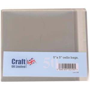 Craft UK - 5 x 5 Cello Bags 50 pck