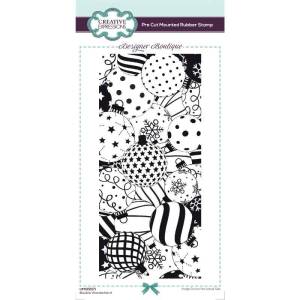 Creative Expressions - Designer Boutique - Bauble Wonderland -  4 in x 8 in Pre Cut Stamp