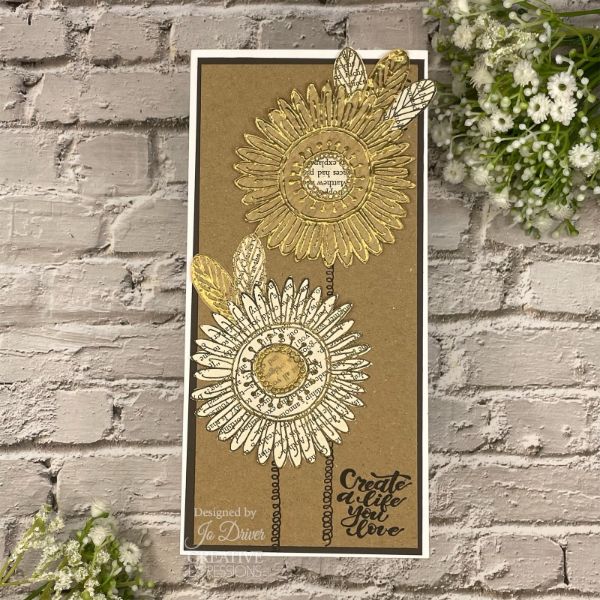 Woodware Clear Singles - Petal Doodles Live Life -4 in x 6 in Stamp Set - Image 3