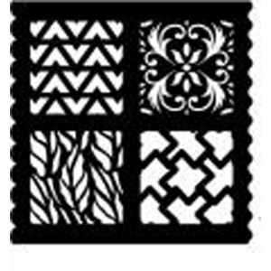 Creative Expressions - Stencils - 7x7 - Scrolls & Tyre Tread