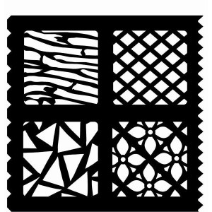 Creative Expressions - Stencils - 7x7 - Crazy Paving