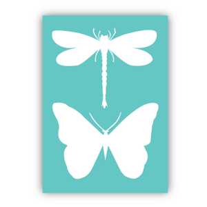 Julie Hickey Designs - Dragonfly & Butterfly - Stencil & Mask Set
