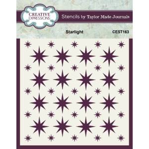 Creative Expressions - Taylor Made Journals - Starlight - 6 in x 6 in Stencil