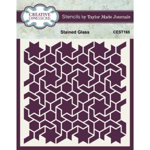 Creative Expressions - Taylor Made Journals - Stained Glass - 6 in x 6 in Stencil