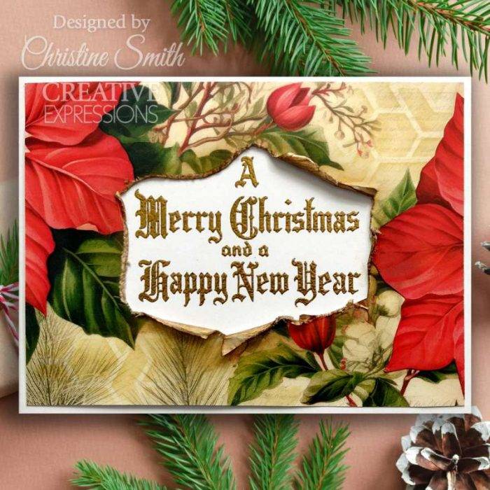 Creative Expressions - Taylor Made Journals - Seasons Greetings - 6 in x 8 in Clear Stamp Set - Image 4