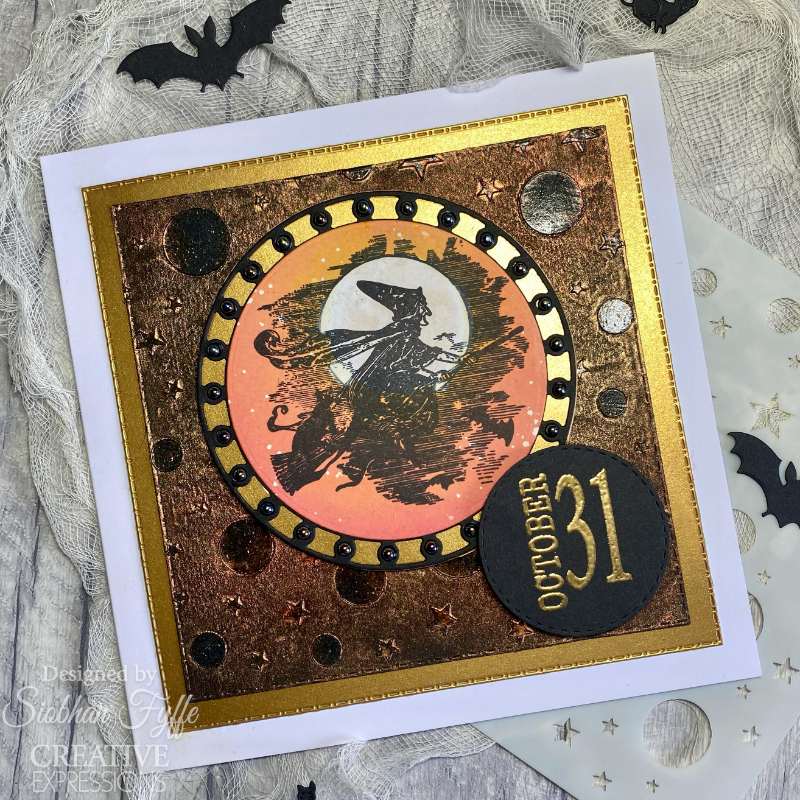 Creative Expressions - Taylor Made Journals Vintage Halloween - 6 in x 8 in Clear Stamp Set - Image 2