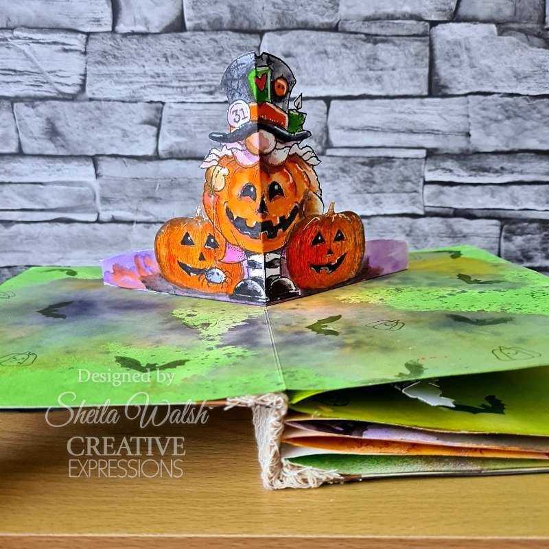 Creative Expressions - Taylor Made Journals Vintage Halloween - 6 in x 8 in Clear Stamp Set - Image 4