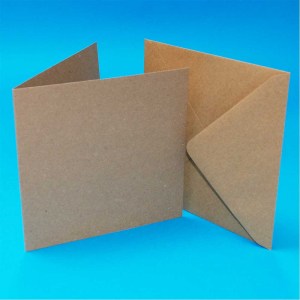 Craft UK - 6x6" Kraft Card Blanks & Envelopes