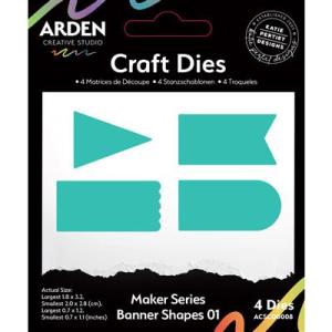 Arden Creative Studio - Maker Series Banner Shapes 01 die set