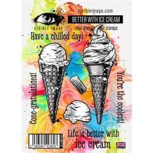 Visible Image - Better With Ice Cream stamp set