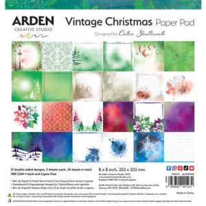 Arden Creative Studio - Vintage Christmas Paper Pad 8x8"