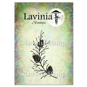 Lavinia Stamps - Fir Cone Branch stamp