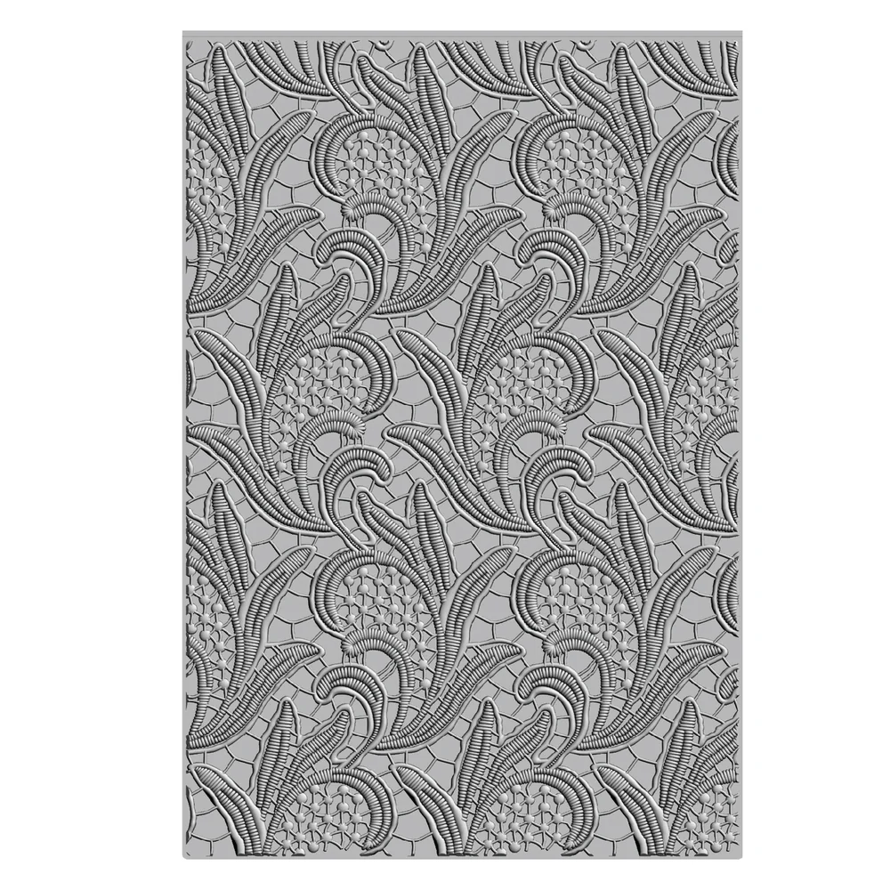 Sizzix - Textured Impressions - A5 3D Embossing Folder - Lacy Leaves - Image 2