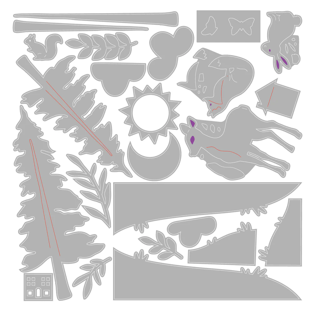 Sizzix - Home Sweet Home Thinlits die set - Image 2